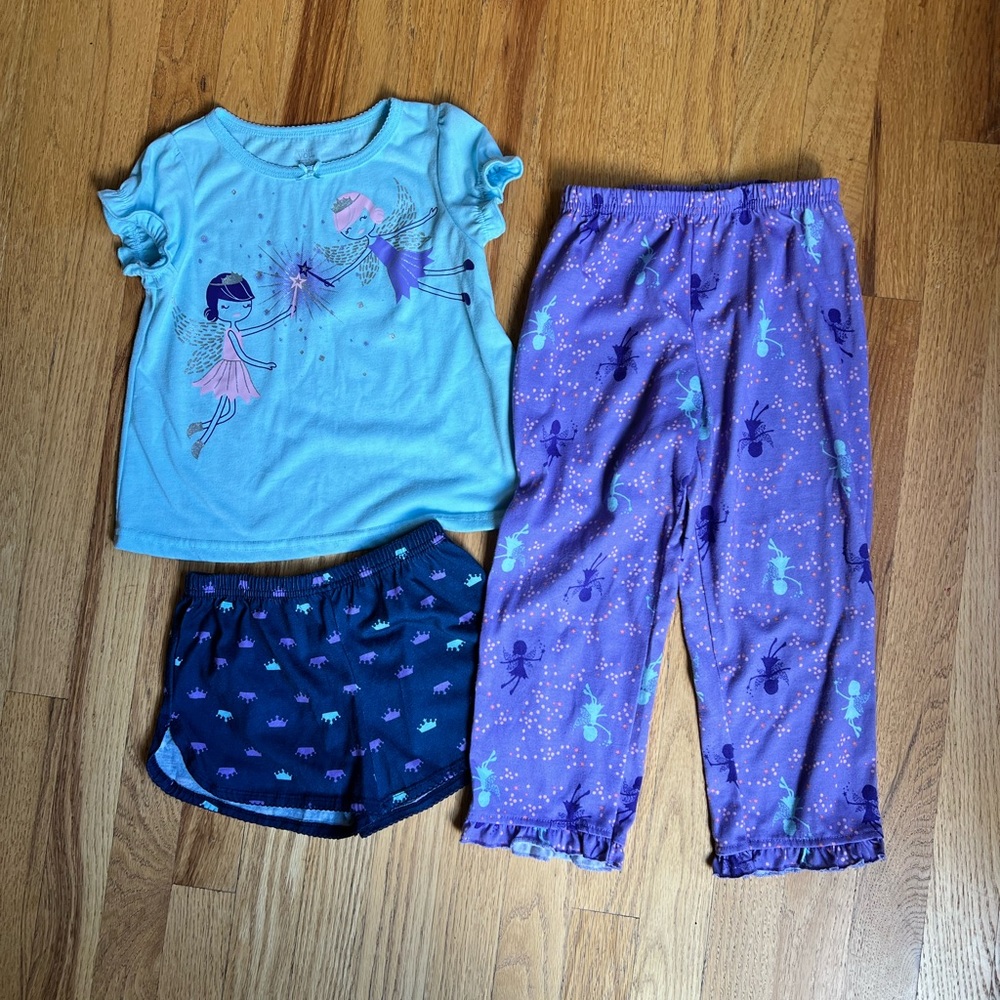 Girls 5T 3-piece Pajama Set